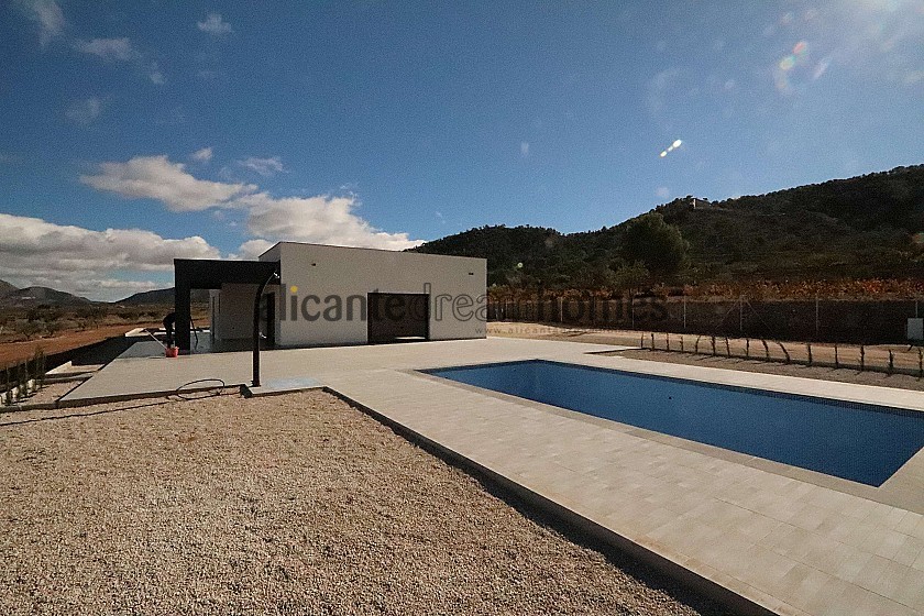 Modern new villa 3 bedroom villa with pool and garage key ready now in Alicante Dream Homes