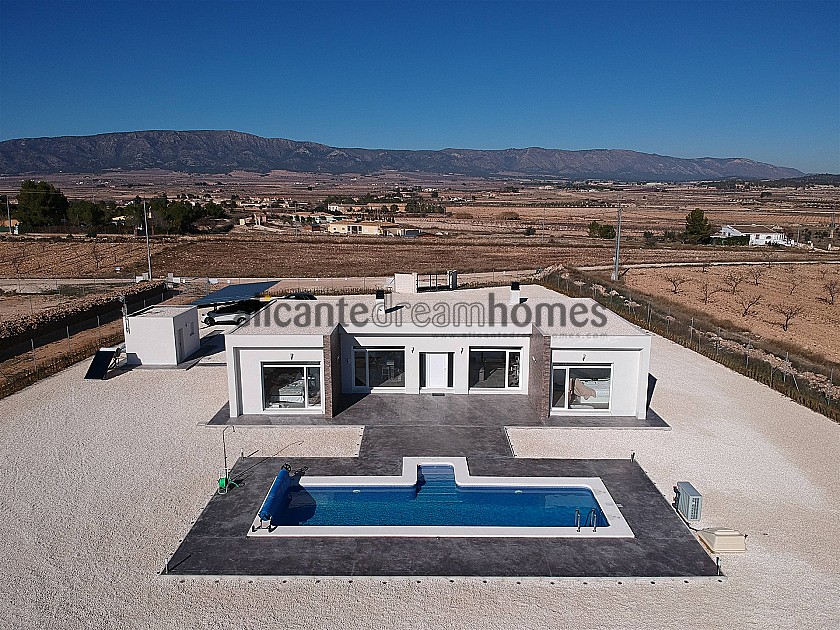 New build Mordern villa in Pinoso with pool and plot included in Alicante Dream Homes